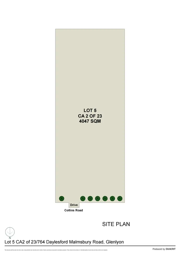 Floorplan of Homely land listing, CA 2/Sec 23 (Lot 5) 764 Daylesford Malmsbury Road, Glenlyon VIC 3461