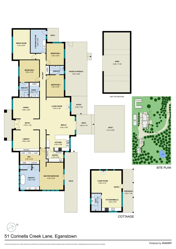 Floorplan of Homely house listing, 51 Corinella Creek Lane, Eganstown VIC 3461