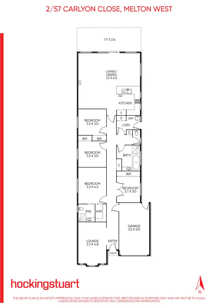 Floorplan of Homely house listing, 2/57 Carlyon Close, Melton West VIC 3337
