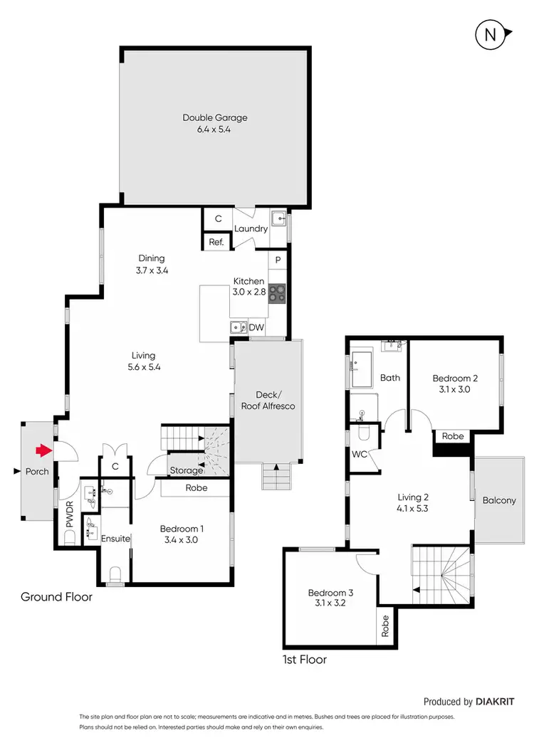 Floorplan of Homely townhouse listing, 4/34 McCulloch Street, Dromana VIC 3936
