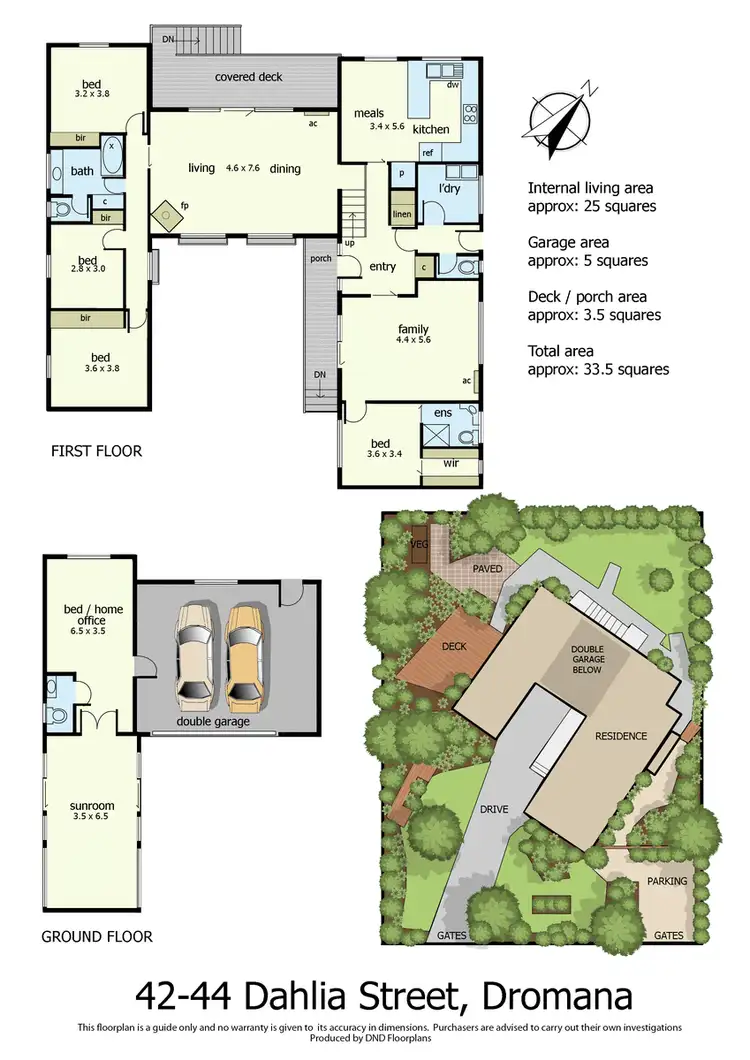 Floorplan of Homely house listing, 42 Dahlia Street, Dromana VIC 3936