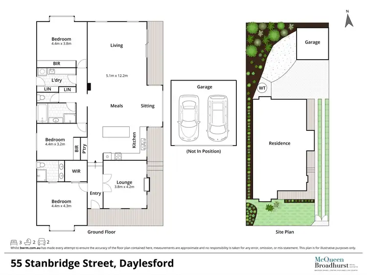 Floorplan of Homely house listing, 55 Stanbridge Street, Daylesford VIC 3460