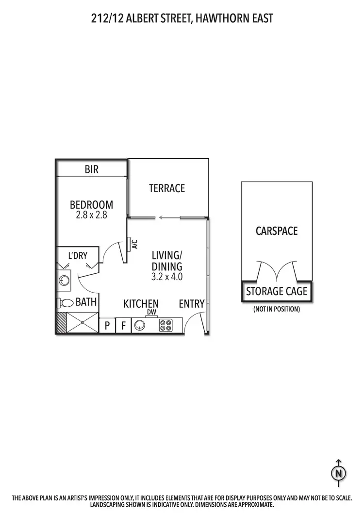 Floorplan of Homely apartment listing, 212/12 Albert Street, Hawthorn East VIC 3123