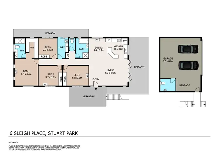 Floorplan of Homely house listing, 6 Sleigh Place, Stuart Park NT 820