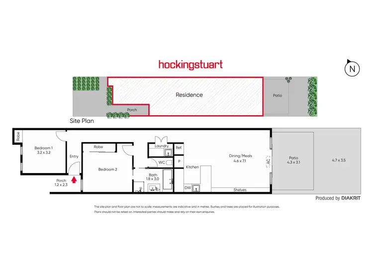 Floorplan of Homely townhouse listing, 1D Dianella Court, West Footscray VIC 3012