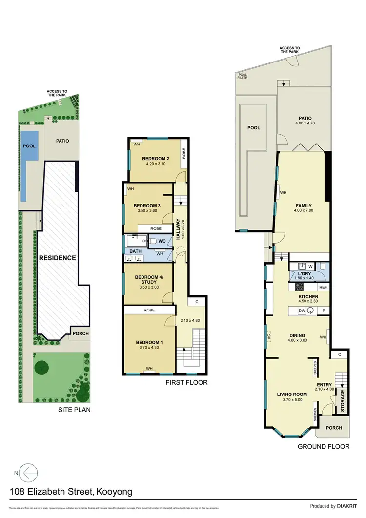 Floorplan of Homely house listing, 108 Elizabeth Street, Kooyong VIC 3144