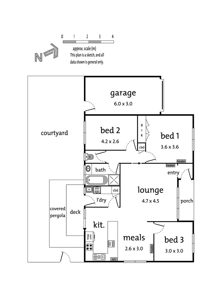 Floorplan of Homely unit listing, 1/15-17 Norman Road, Croydon VIC 3136