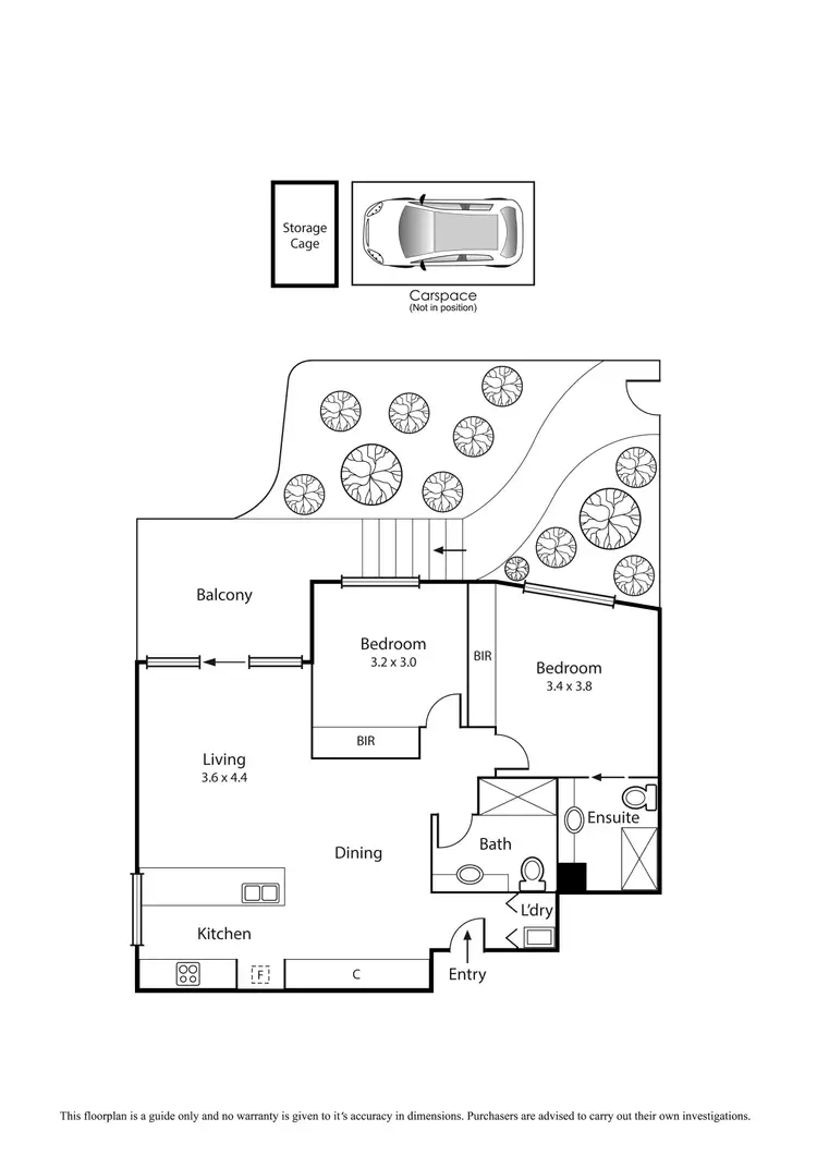 Floorplan of Homely apartment listing, 2/2 Alfred Street, Aspendale VIC 3195