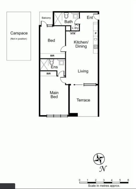 Floorplan of Homely unit listing, 211/63 Acland Street, St Kilda VIC 3182