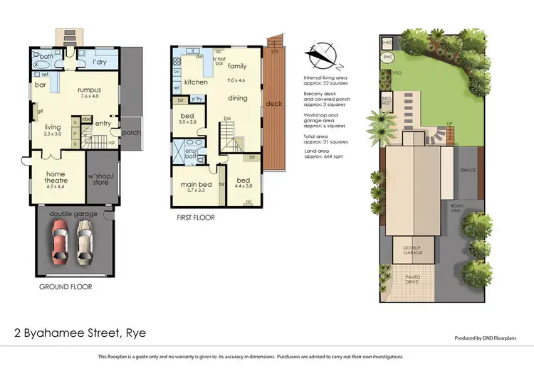 Floorplan of Homely house listing, 2 Byahamee Street, Rye VIC 3941