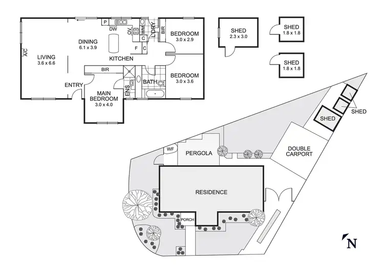 Floorplan of Homely house listing, 35 Bayville Drive, Dingley Village VIC 3172