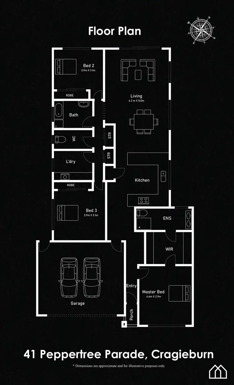 Floorplan of Homely house listing, 41 Peppertree Parade, Craigieburn VIC 3064