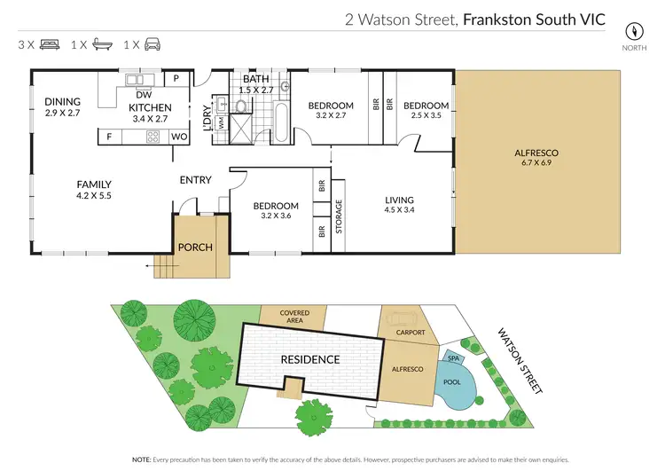 Floorplan of Homely house listing, 2 Watson Street, Frankston South VIC 3199