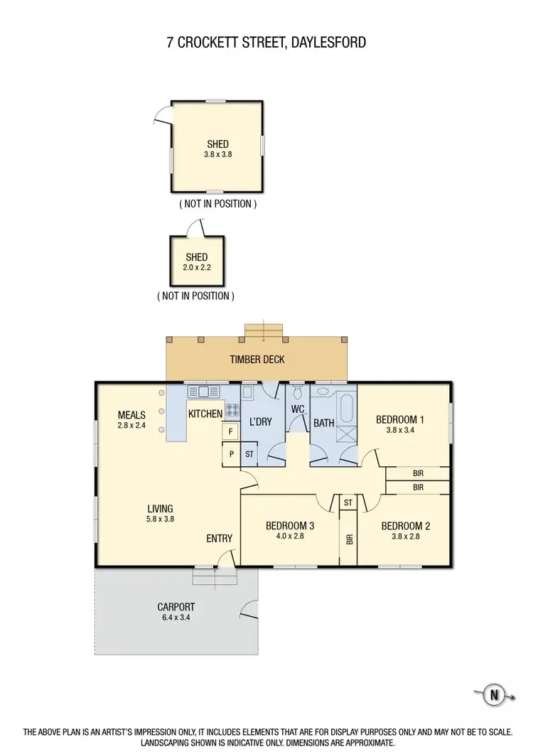 Floorplan of Homely house listing, 7 Crockett Street, Daylesford VIC 3460