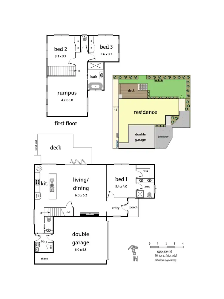 Floorplan of Homely townhouse listing, 28A Thomas Street, Croydon South VIC 3136