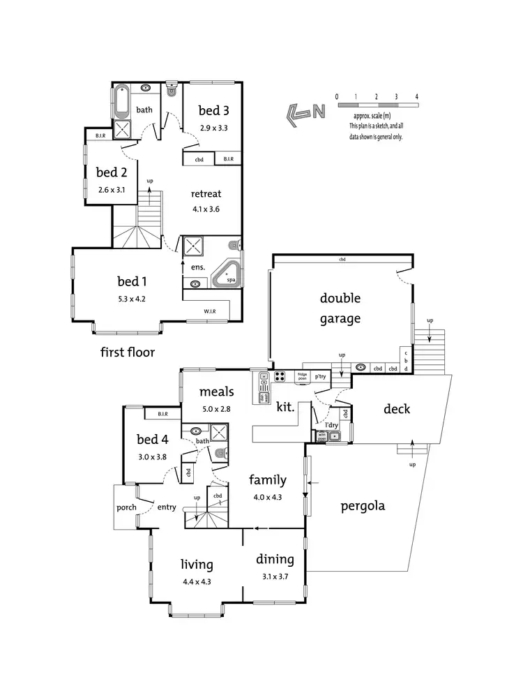 Floorplan of Homely townhouse listing, 1/326 High Street, Templestowe Lower VIC 3107