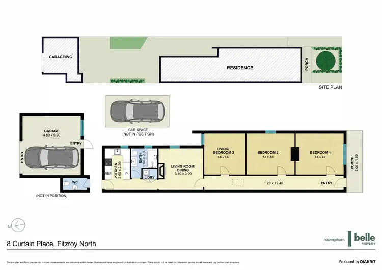 Floorplan of Homely house listing, 8 Curtain Place, Fitzroy North VIC 3068