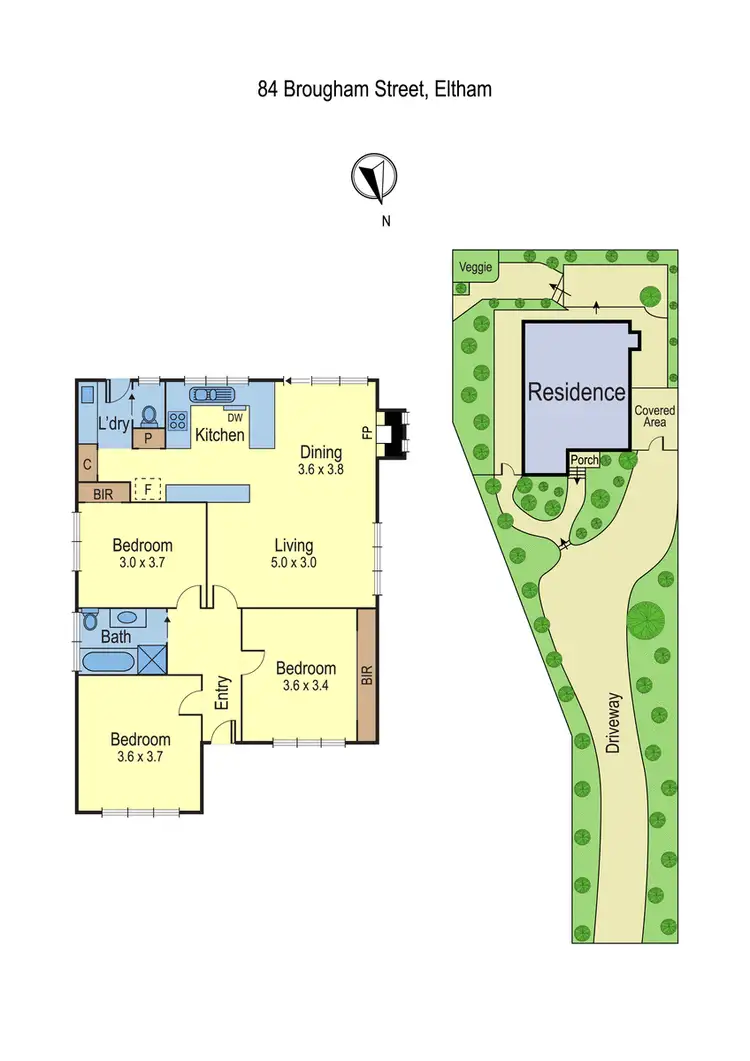 Floorplan of Homely house listing, 84 Brougham Street, Eltham VIC 3095