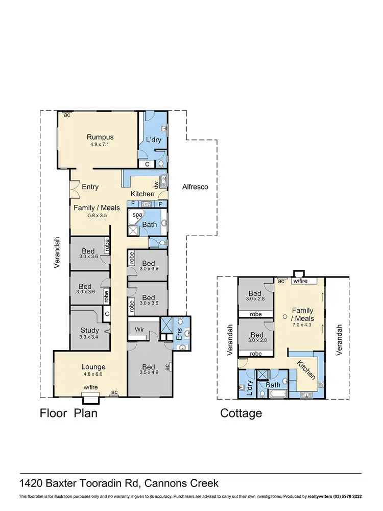 Floorplan of Homely rural property listing, 1420 Baxter Tooradin Road, Cannons Creek VIC 3977