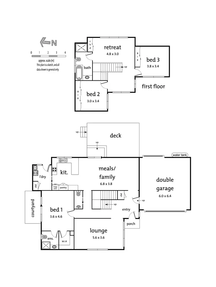 Floorplan of Homely townhouse listing, 40A Lyons Road, Croydon North VIC 3136