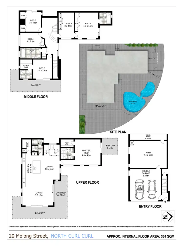 Floorplan of Homely house listing, 20 Molong Street, North Curl Curl NSW 2099