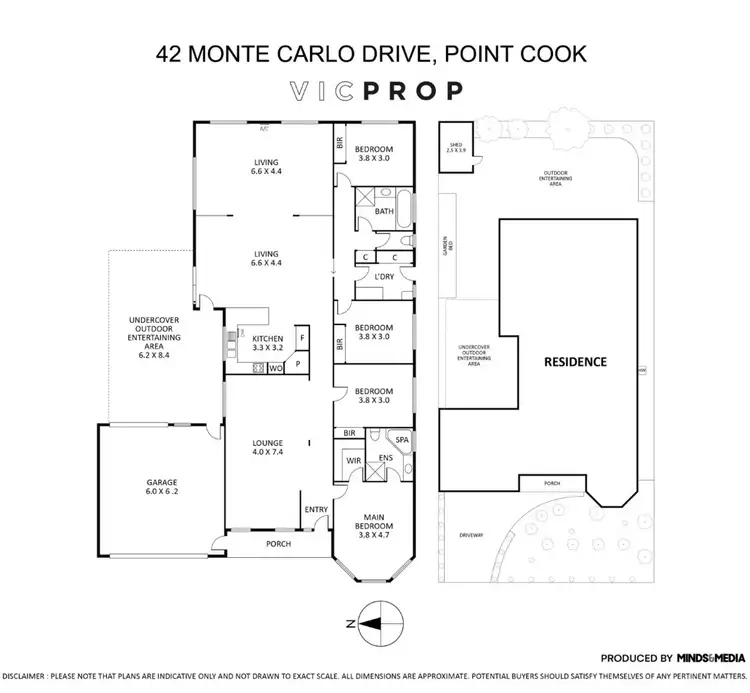 Floorplan of Homely house listing, 42 Monte Carlo Drive, Point Cook VIC 3030