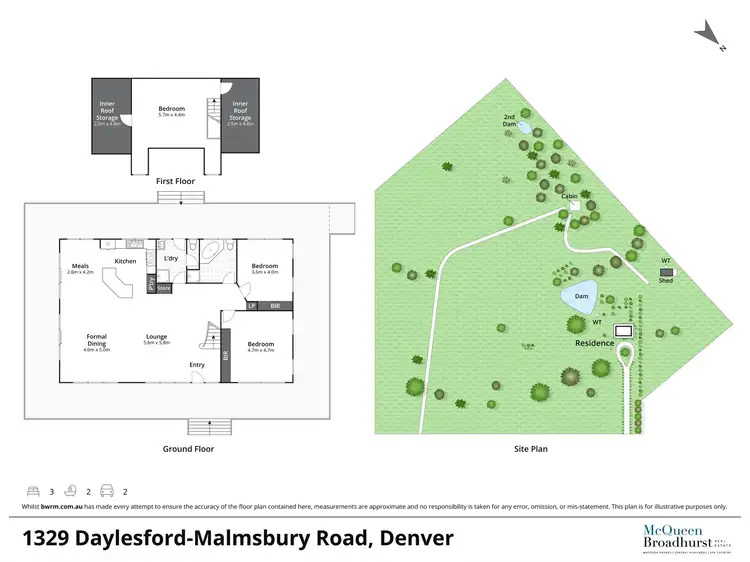 Floorplan of Homely house listing, 1329 Daylesford Malmsbury Road, Denver VIC 3461