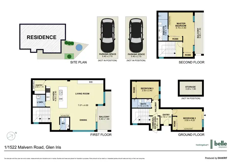 Floorplan of Homely townhouse listing, 1/1522 Malvern Road, Glen Iris VIC 3146