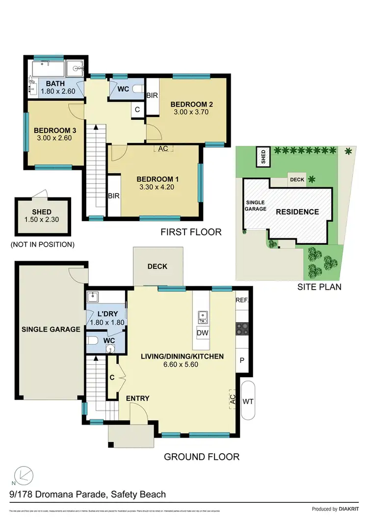Floorplan of Homely townhouse listing, 9/178 Dromana Parade, Safety Beach VIC 3936