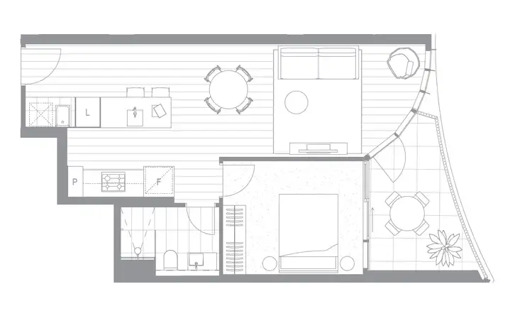 Floorplan of Homely apartment listing, 1004/68 Cambridge Street, Collingwood VIC 3066