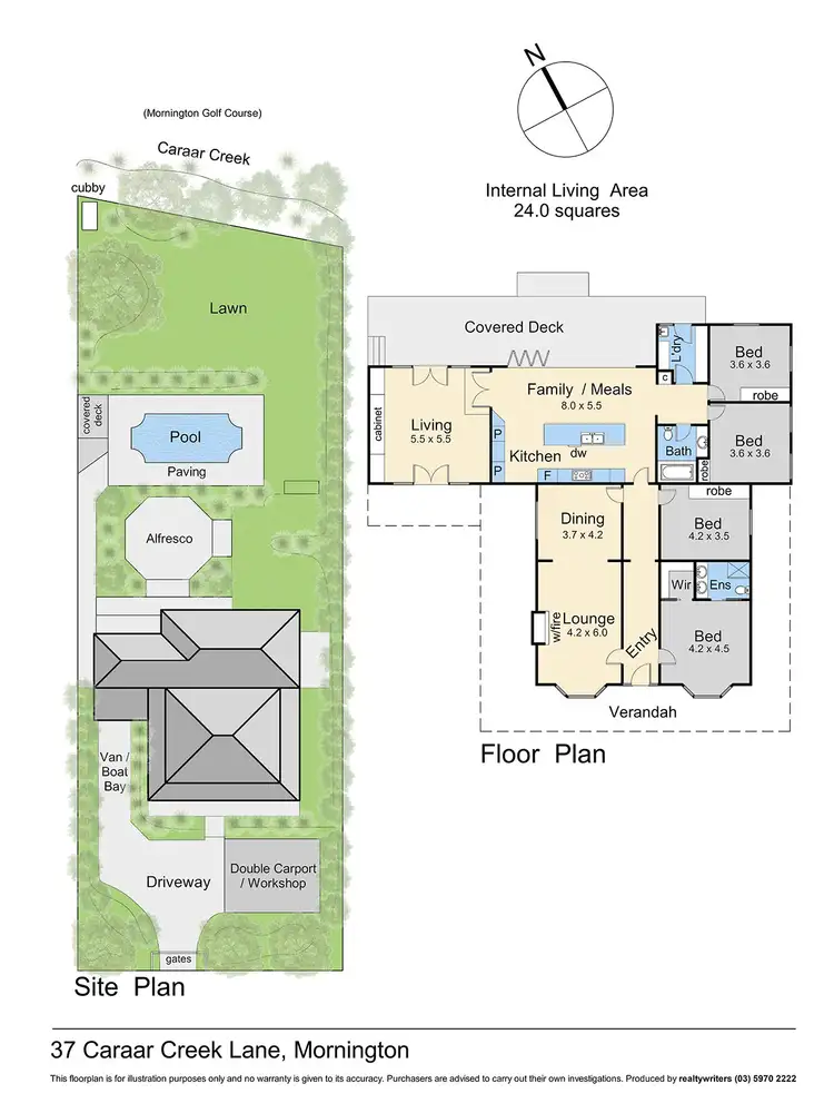 Floorplan of Homely house listing, 37 Caraar Creek Lane, Mornington VIC 3931