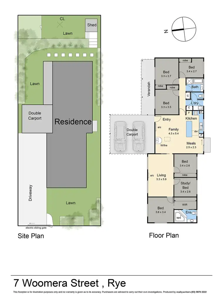 Floorplan of Homely house listing, 7 Woomera Street, Rye VIC 3941