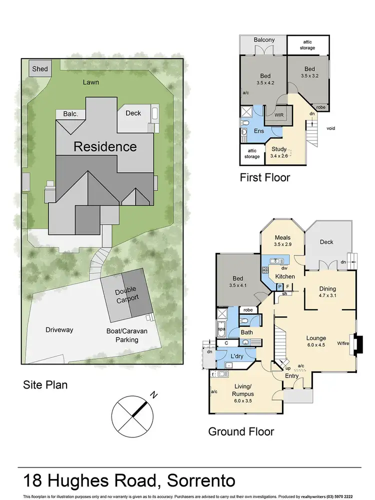 Floorplan of Homely house listing, 18 Hughes Road, Sorrento VIC 3943