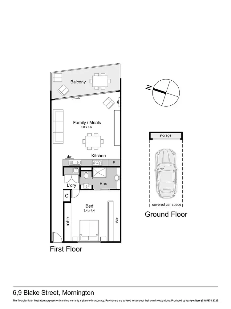 Floorplan of Homely unit listing, 6/9 Blake Street, Mornington VIC 3931