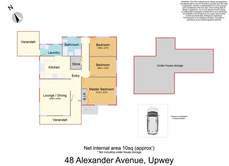 Floorplan of Homely house listing, 48 Alexander Avenue, Upwey VIC 3158