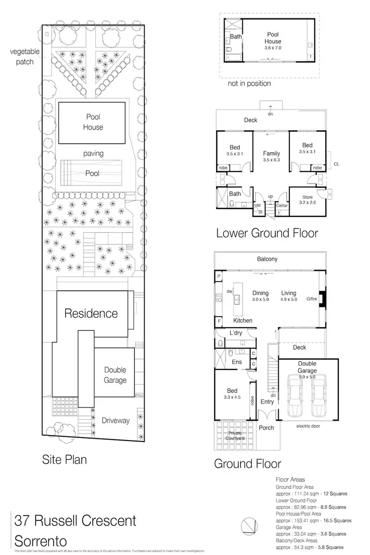 Floorplan of Homely house listing, 37 Russell Crescent, Sorrento VIC 3943