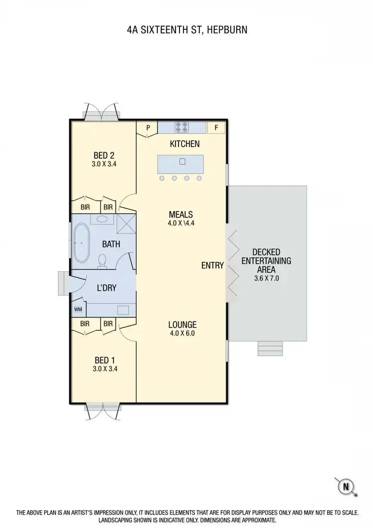 Floorplan of Homely house listing, 4a Sixteenth Street, Hepburn VIC 3461