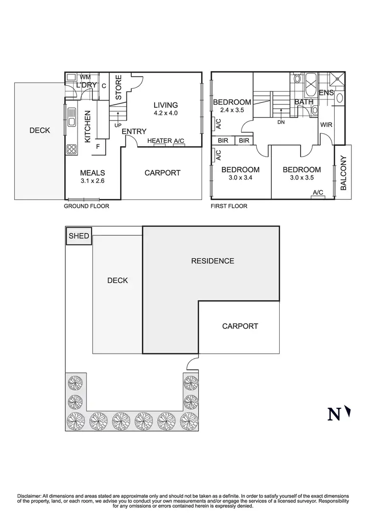 Floorplan of Homely townhouse listing, 3/129 Main Road, Lower Plenty VIC 3093