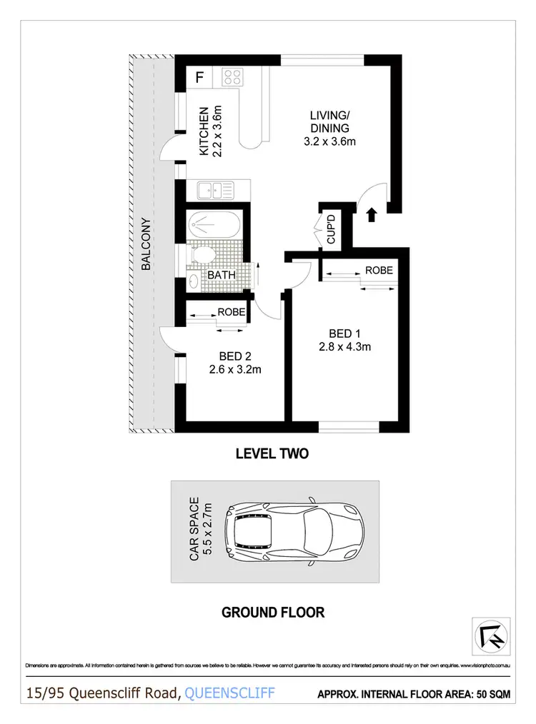 Floorplan of Homely apartment listing, 15/95 Queenscliff Road, Queenscliff NSW 2096