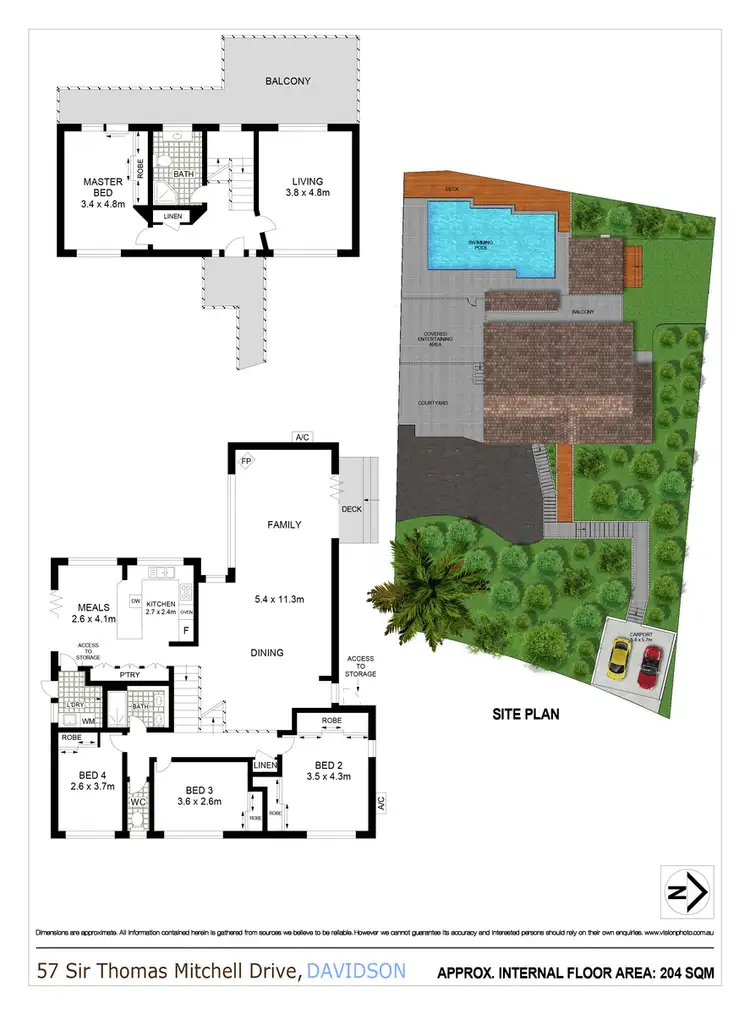 Floorplan of Homely house listing, 57 Sir Thomas Mitchell Drive, Davidson NSW 2085