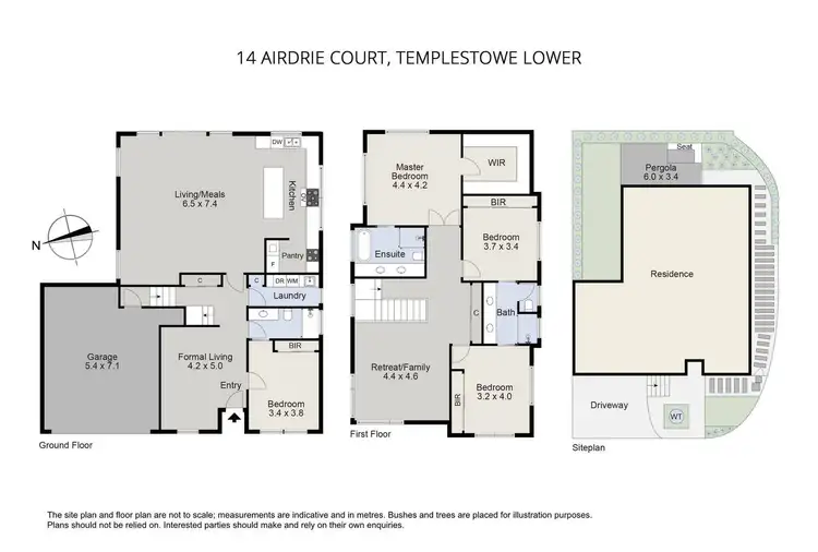 Floorplan of Homely townhouse listing, 14 Airdrie Court, Templestowe Lower VIC 3107