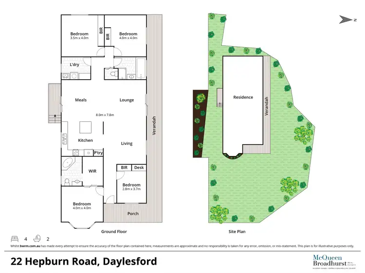 Floorplan of Homely house listing, 22 Hepburn Road, Daylesford VIC 3460
