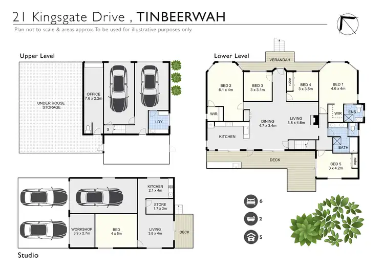 Floorplan of Homely house listing, 21 Kingsgate Drive, Tinbeerwah QLD 4563