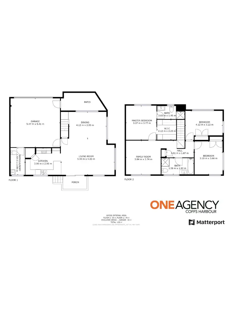 Floorplan of Homely townhouse listing, 4/44 Meadow Street, Coffs Harbour NSW 2450