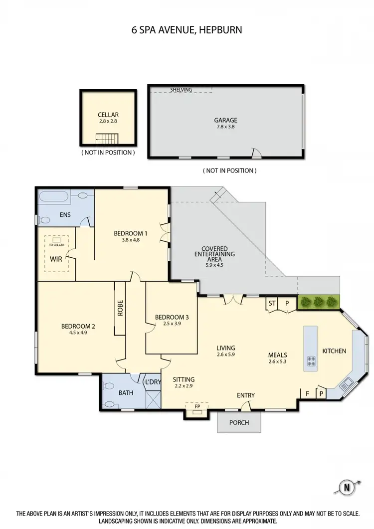 Floorplan of Homely house listing, 6 Spa Avenue, Hepburn VIC 3461