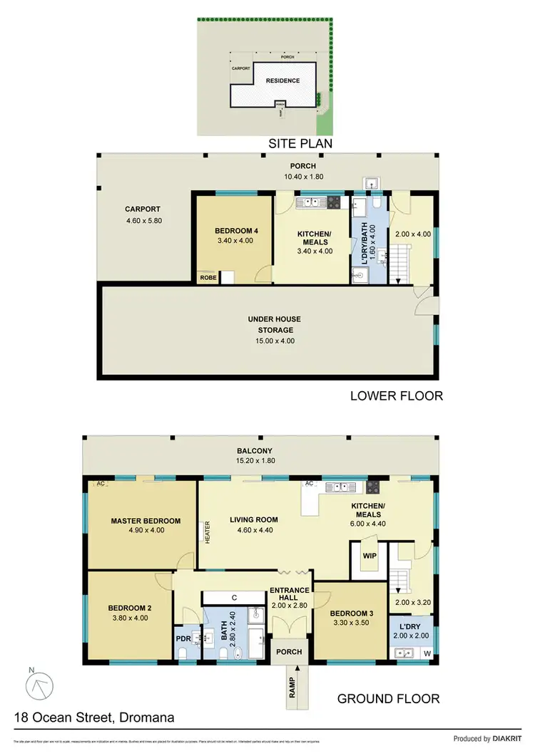 Floorplan of Homely house listing, 18 Ocean Street, Dromana VIC 3936