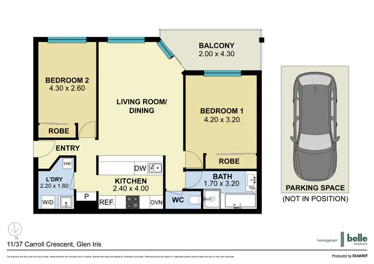 Floorplan of Homely apartment listing, 11/37 Carroll Crescent, Glen Iris VIC 3146