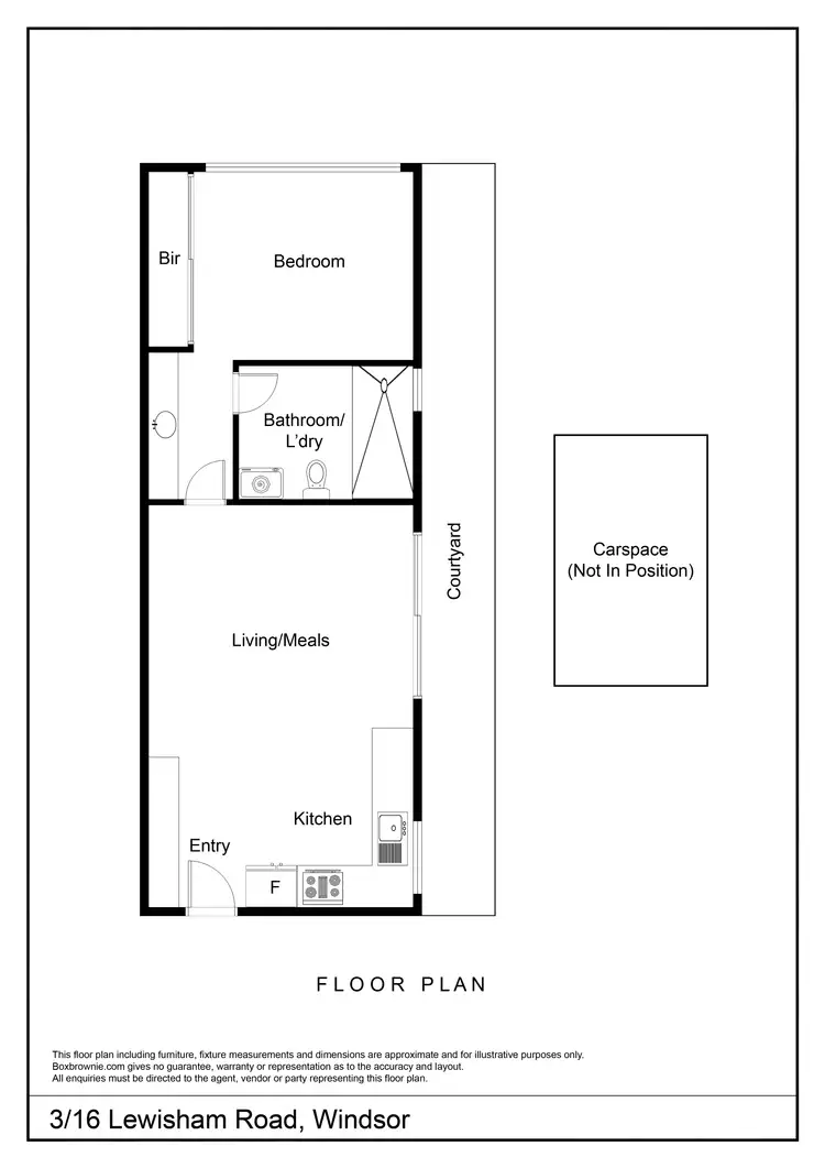 Floorplan of Homely apartment listing, 3/16 Lewisham Road, Windsor VIC 3181