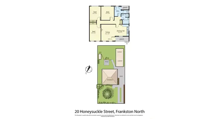 Floorplan of Homely house listing, 20 Honeysuckle Street, Frankston North VIC 3200