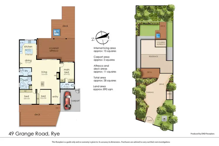 Floorplan of Homely house listing, 49 Grange Road, Rye VIC 3941